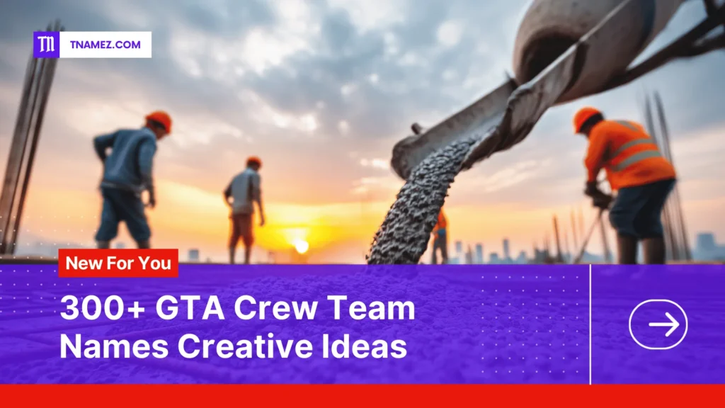 300+ GTA crew team names (Yes, unique names)